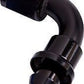 Aeroflow AF403-10BLK 90 Deg Push Lock End -10AN Black No Clamp Required