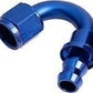 Aeroflow 400 series hose 150 Deg Push Lock End -6AN Blue No Clamp Required Aeroflow Performance Products AF405-06