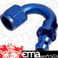Aeroflow AF405-10 150 Deg Push Lock End -10AN Blue No Clamp Required