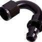 Aeroflow AF405-10BLK 150 Deg Push Lock End 10AN Black No Clamp Required