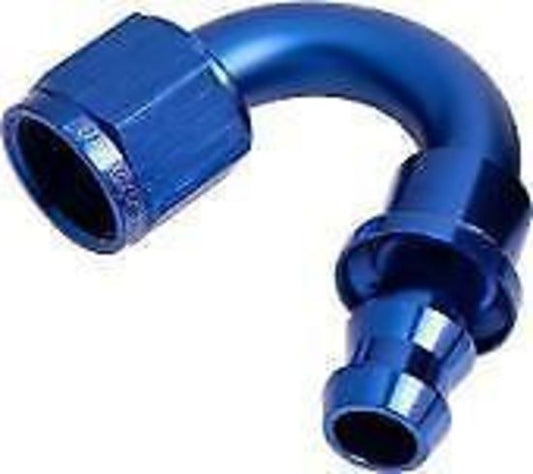 Aeroflow 400 series hose 150 Deg Push Lock End -12AN Blue No Clamp Required Aeroflow Performance Products AF405-12