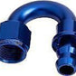 Aeroflow AF406-10 180 Deg Push Lock End -10AN Blue No Clamp Required