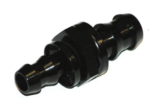 Aeroflow AF410-06-05BLK 8mm to 3/8" / -6 Pushlock Hosejoiner Black Male to Male