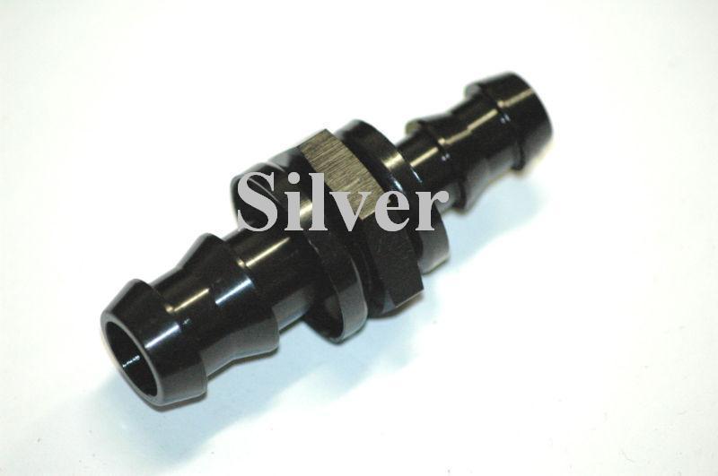 Aeroflow AF410-06S -6 Push Lock Barb Joiner Silver 3/8" Male to Male Barb