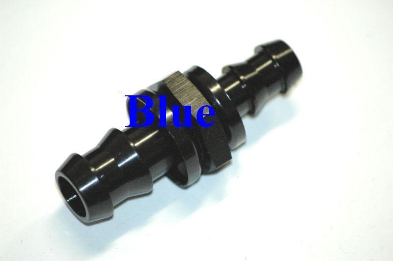 Aeroflow AF410-08 -8 Push Lock Barb Joiner Blue 1/2" Male to Male Barb