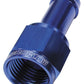 Straight Hose Barb 3/16" to -4AN Female Blue Finish