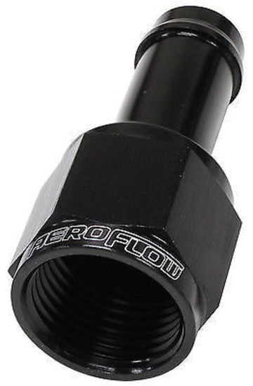 Aeroflow Performance Products AF411-20BLK Female -20 to 1-1/2" Barb Pushon Hose Or Use with AF315-038