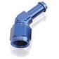 Aeroflow AF412-06-05 Female -6AN 45Deg to 5/16" Barb Blue Swivel Nut