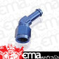 Aeroflow AF412-06-05 Female -6AN 45Deg to 5/16" Barb Blue Swivel Nut