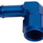 Aeroflow AF413-06-05 Female -6AN 90Deg to 5/16" Barb Blue Swivel Nut