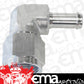 Aeroflow AF413-08-06S Female -8AN 90Deg to 3/8" Barb Silver Swivel Nut