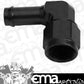 Aeroflow AF413-08BLK Female -8AN 90Deg to 1/2" Barb Black Swivel Nut