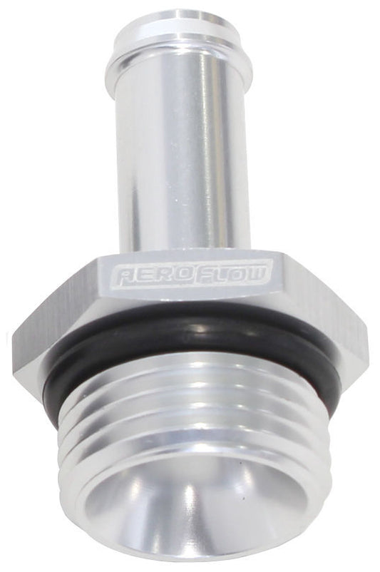 Aeroflow AF414-06-05S -6ORB to 5/16" Push On Barb Silver