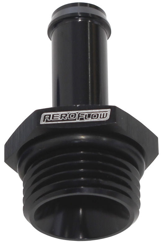 Aeroflow AF414-08-06BLK -8ORB to 3/8" Push On Barb Black
