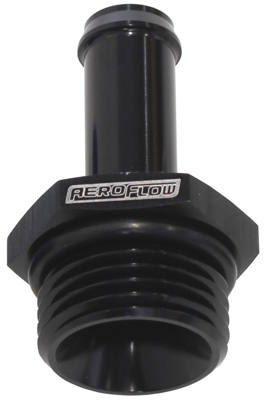 Aeroflow AF414-12-06BLK -12ORB to 3/8" Push On Barb Black