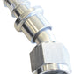 Aeroflow AF417-04S 30 Deg Push Lock End -4AN Silver No Clamp Required<15Psi