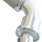 Aeroflow 400 series hose 60 Deg Push Lock End -10AN Silver No Clamp Required<15Psi Aeroflow Performance Products AF418-10S