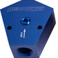 Aeroflow AF451-10-08 Fuel Block 1/2 - 3/8 In - Out Blue 1/8" NPT Port