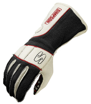 Simpson SIVRLK Vortex GlOve Black/White Large SFI 3.3/5