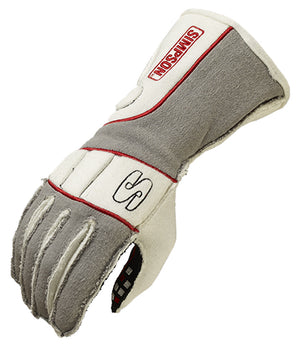 Simpson SIVRSG Vortex GlOve Grey/White Small SFI 3.3/5