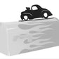 HotRod Hardware SNW-9704 Genuine Willys Mailbox Topper Steel Black 13.5" Long