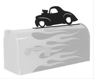 HotRod Hardware SNW-9704 Genuine Willys Mailbox Topper Steel Black 13.5" Long
