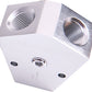 Aeroflow AF451-12S Fuel Block 3/4"- 3/4" In - Outsilver 1/8" NPT Port & Mount