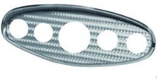 So-Cal Speed Shop SO001-60700 Polished Instrument Panel 1x3-3/8" 4x2" Holes