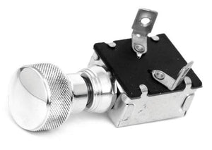 So-Cal Speed Shop SO001-60790 Polished Knurled Speed Knob 2 Position Headlight Light Switch