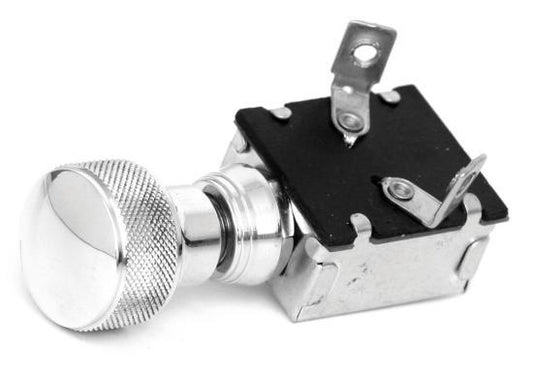 So-Cal Speed Shop SO001-60790 Polished Knurled Speed Knob 2 Position Headlight Light Switch