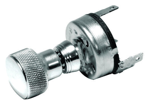 So-Cal Speed Shop SO001-60794 Polished Knurled Speed Knob 2-Position Wiper Switch