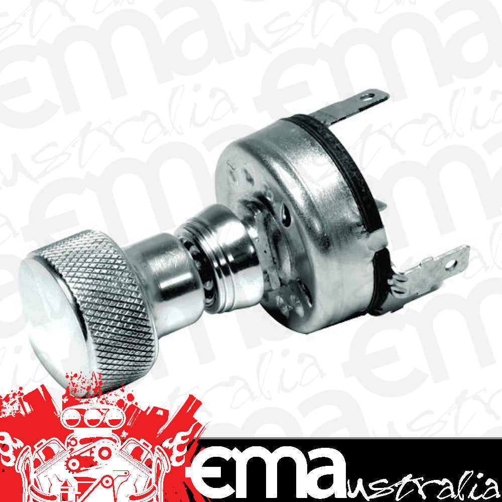 So-Cal Speed Shop SO001-60794 Polished Knurled Speed Knob 2-Position Wiper Switch