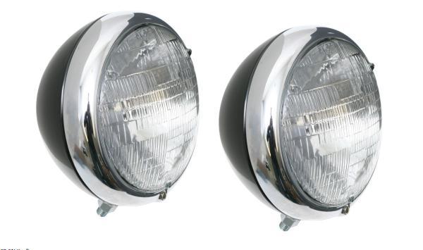 So-Cal Speed Shop SO001-62003 Headlight w/ Black Bucket & Chrome Ring