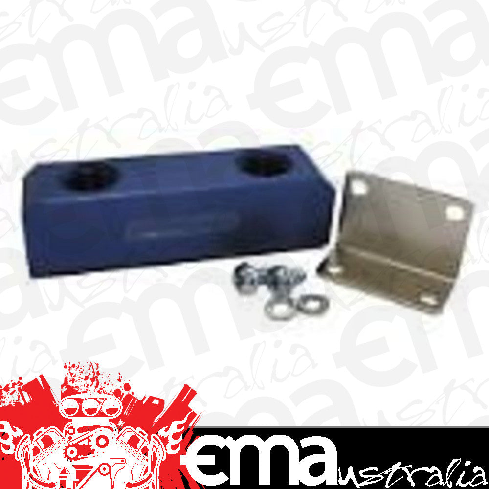 Aeroflow AF452-10 Fuel Block Log Type -10ORB Blue 2 x-10 Side 2x -10 Top