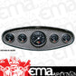 So-Cal Speed Shop SO001-62663 5 Gauge Set w/ Logo Black Face Chrome Bezel Electric Speed Oil Water Fuel & Volt Gauge