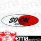 So-Cal Speed Shop SO001-91033 Oval Tool Box Sticker 11" x 3.5"