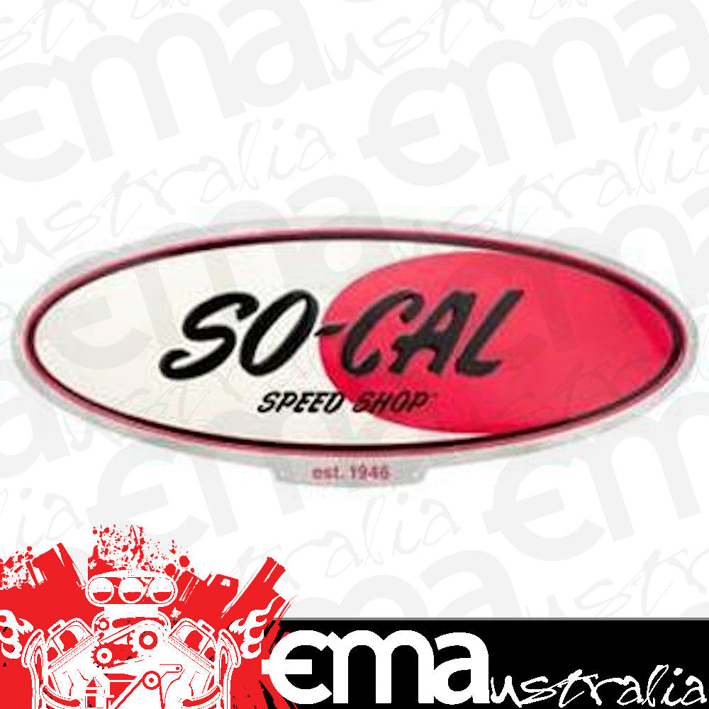So-Cal Speed Shop SO001-93176 Oval Aluminium Sign 32" x 12"