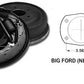So-Cal Speed Shop SO055-11-2.25B Ford 9-Inch "Police Special" Rear Drum Brakes 5 On 4 1/2" B/C suit Torino Housing Flange.