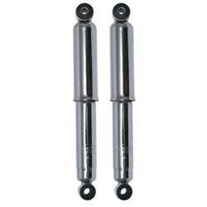 Early Ford Covered Steel Speed Shocks Chrome 9-1/4" 14-1/4" SO-CAL Speed Shop SO60682Q5