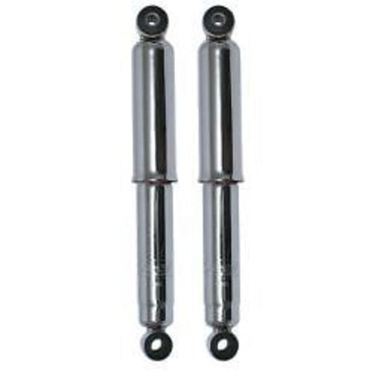 Early Ford Covered Steel Speed Shocks Chrome 9-1/4" 14-1/4" SO-CAL Speed Shop SO60682Q5