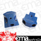 Aeroflow AF453-08 Billet Y-Block 3x -8 ORB Port Sblue with Mounting Pad