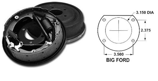 So-Cal Speed Shop SO96237 Ford 9" Early Rear Drum Brake Kit 11" x 2 1/2"