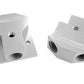 Aeroflow AF453-08S Billet Y-Block 3x -8 ORB Port Ssilver with Mounting Pad