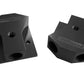 Aeroflow AF453-10-08BLK Billet Y-Block 2 x -8 1 x -10ORB Black with Mounting Pad