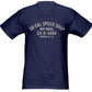 So-Cal Speed Shop SOSSM-1007TC30M Truck Door Print T-Shirt Blue Medium