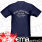 So-Cal Speed Shop SOSSM-1007TC30M Truck Door Print T-Shirt Blue Medium