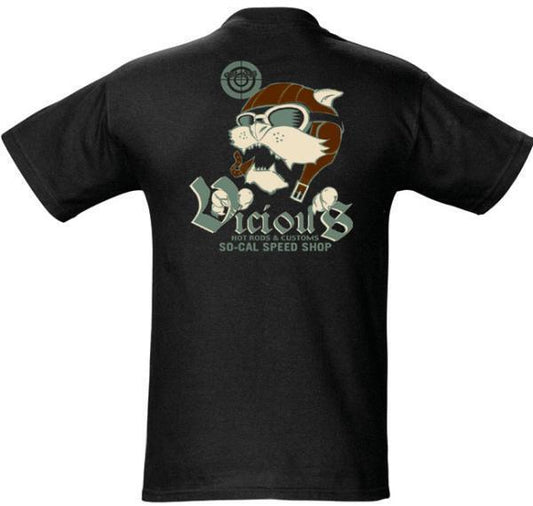 So-Cal Speed Shop SOSSM-1032 Vicious Aviator T-Shirt