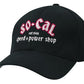 So-Cal Speed Shop SOSSM-6002HC10S Tank Script Hat Flexfit Black Small/Medium