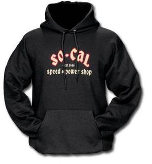 So-Cal Speed Shop SOSSM-7000SC102 Tank Script Logo Hoodie Black xx Large