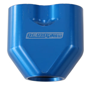 Aeroflow AF455-10-08 Aeroflow -10AN to 2x-8AN Female ORB Y Block Blue AF455-10-08